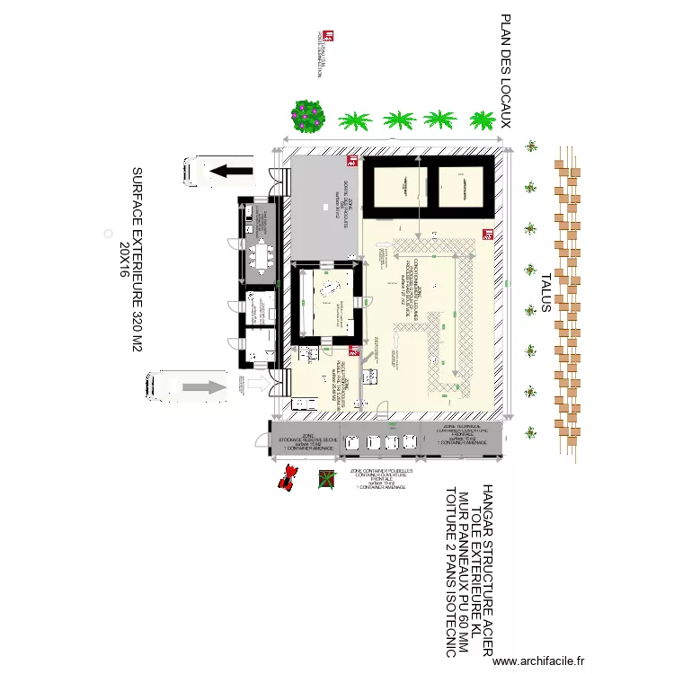 UCFL BOURAIL DISTRIBUTION 320M2. Plan de 