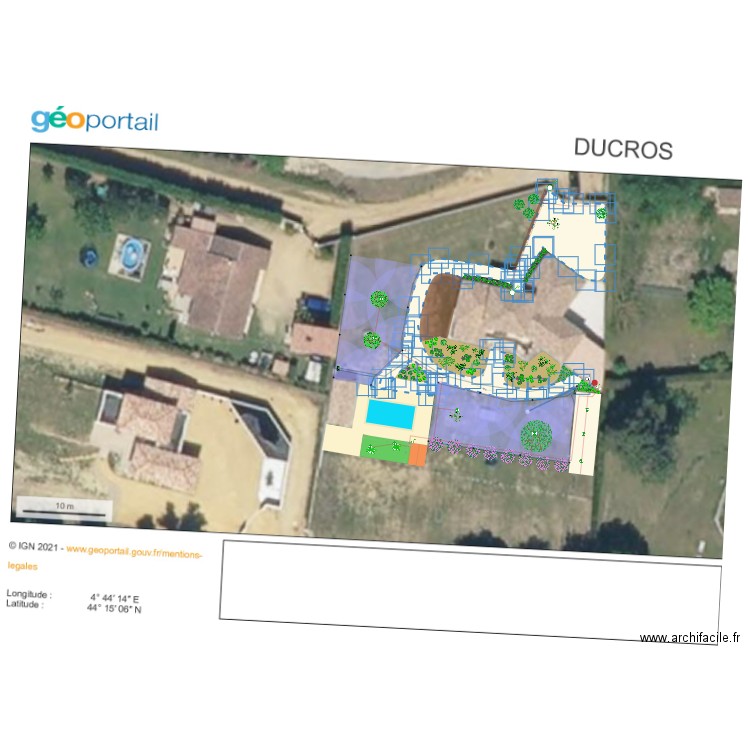PROJET DUCROS. Plan de 0 pièce et 0 m2