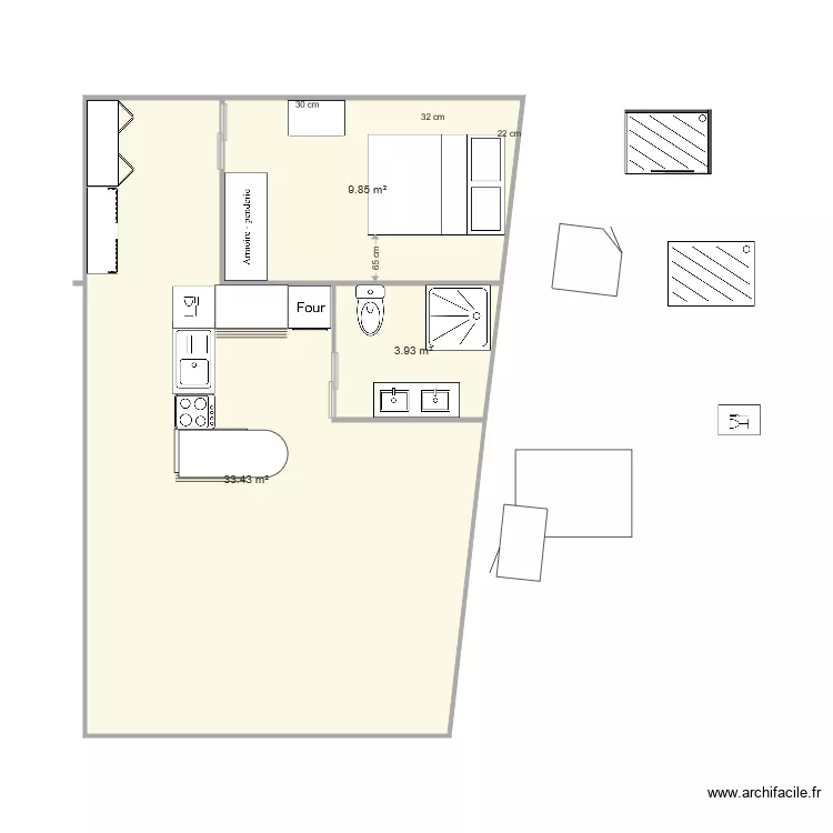 APPART BEGLES. Plan de 