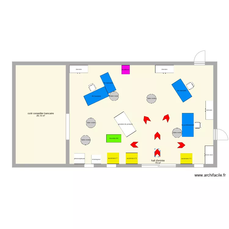 plan du bureau. Plan de 