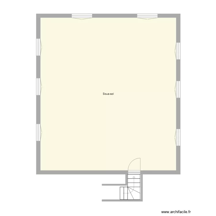 Croquis DENNLER Sous sol. Plan de 