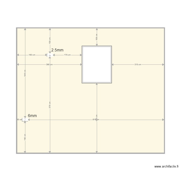 wall 23 3 bathroom 2 plugs X 3. Plan de 1 pièce et 66 m2