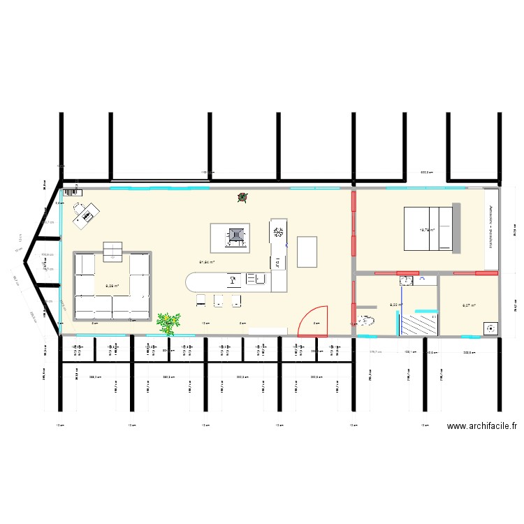 chaiyapum 2. Plan de 5 pièces et 113 m2