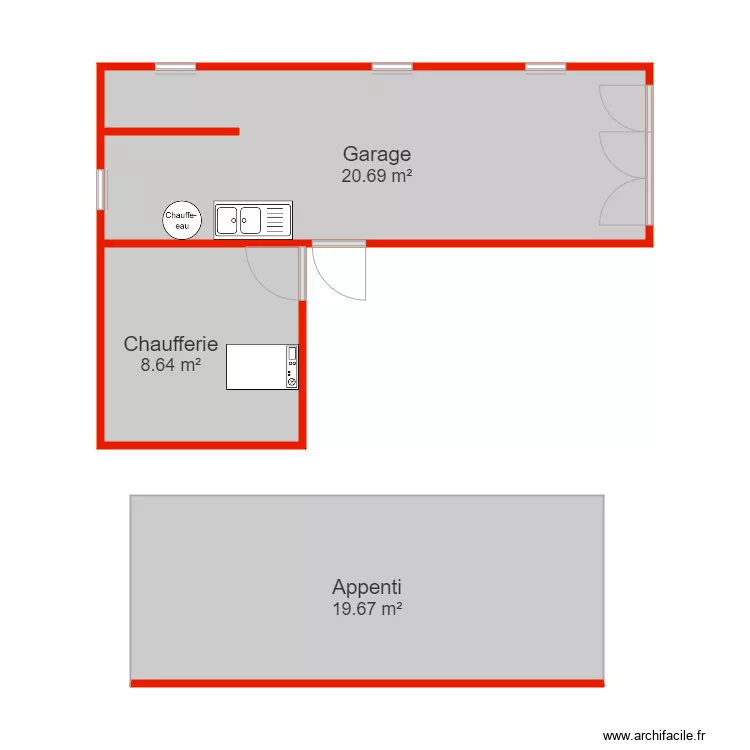 BI 4725 annexe non c&ocirc;t&eacute;. Plan de 