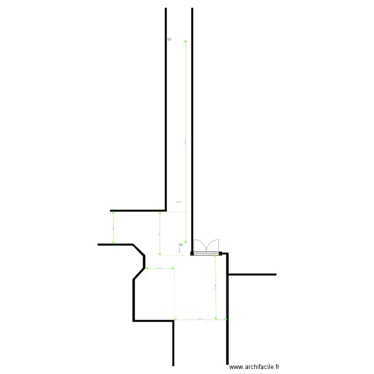 Plan actuel intersection. Plan de 0 pièce et 0 m2