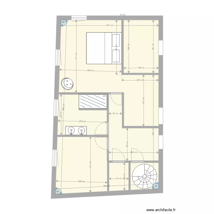 coin nuit 2ème Chartron nouveau. Plan de coin nuit 2ème Chartron nouveau. Plan de