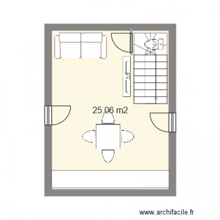 IFP BOIS rez de chaussée. Plan de 0 pièce et 0 m2