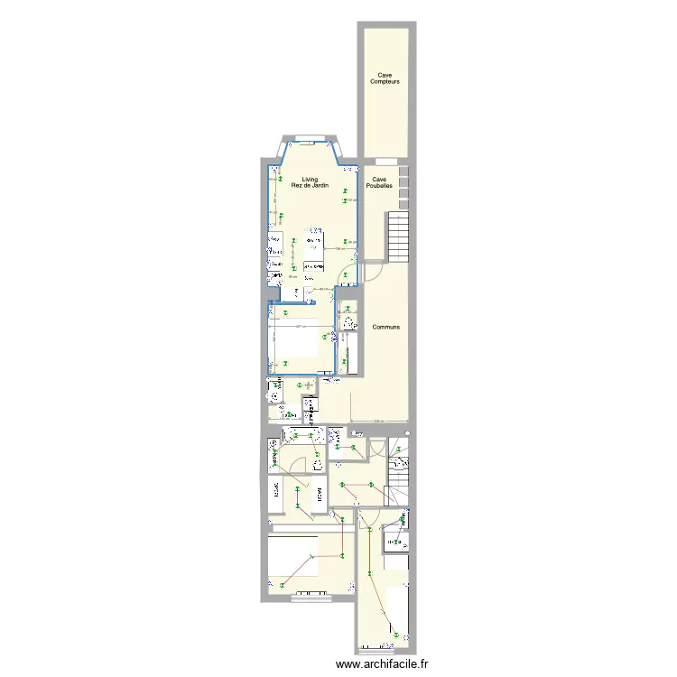 Marie Jos&eacute; Rez jardin 2e permis 3 chambres. Plan de 0 pièce et 0 m2