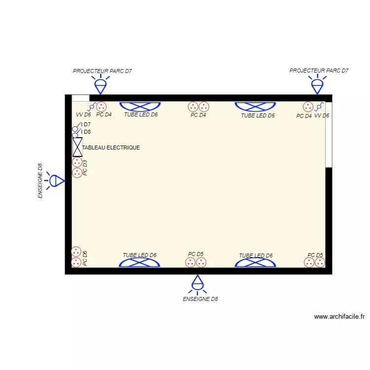 PLAN COTE SUD . Plan de 