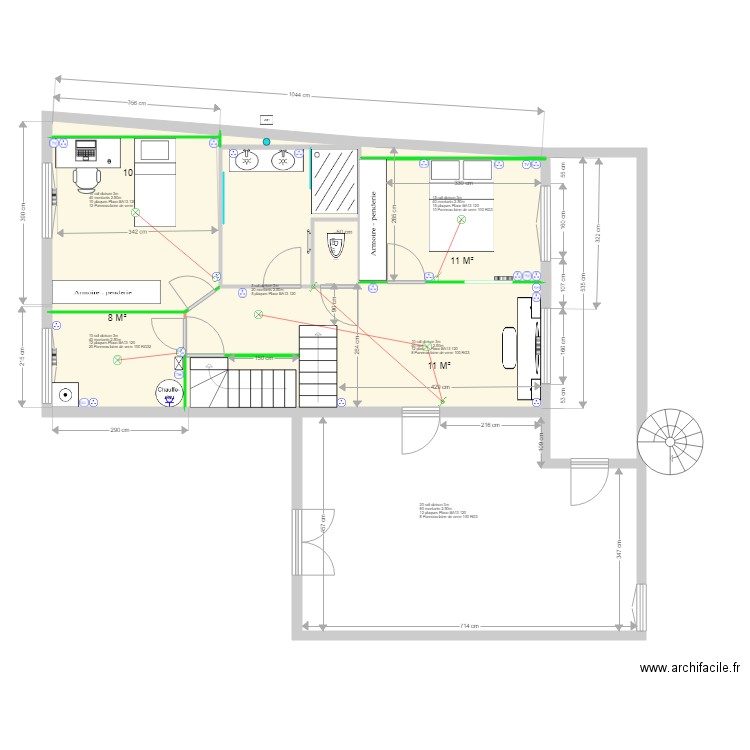 Maison 1er etage SB V04. Plan de 0 pièce et 0 m2