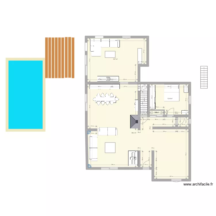 rez de chaussee. Plan de rez de chaussee. Plan de