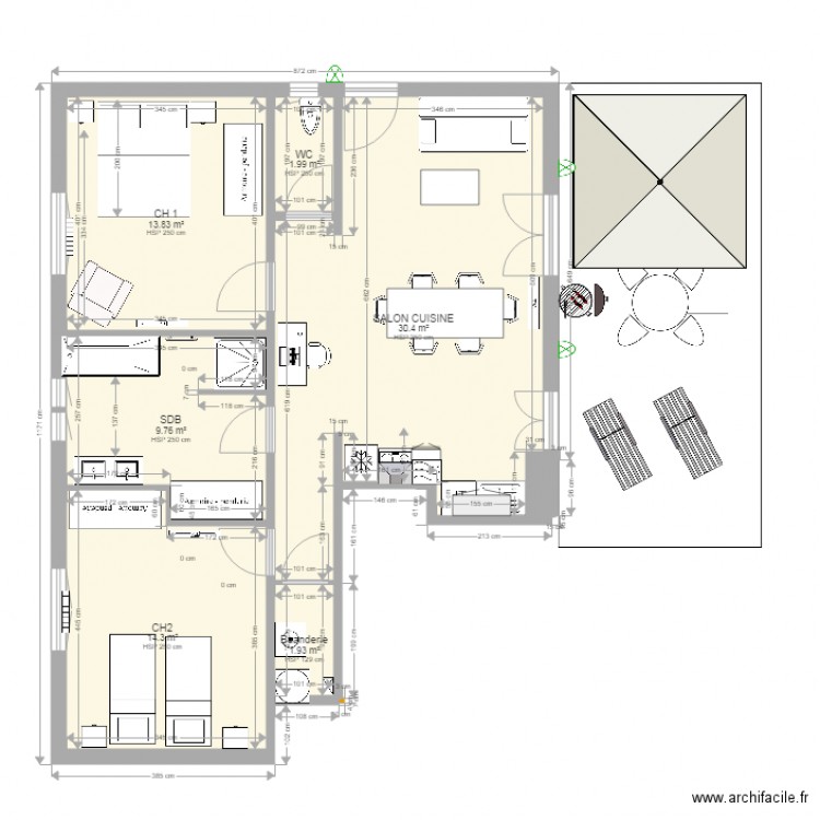 Appartement N3 N. Plan de 0 pièce et 0 m2