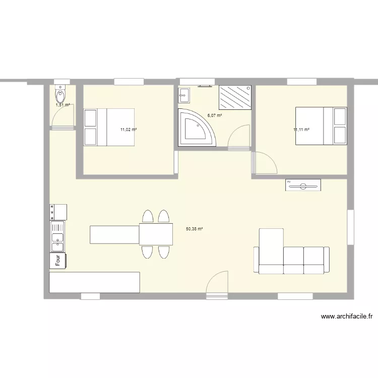 maison malorie. Plan de 