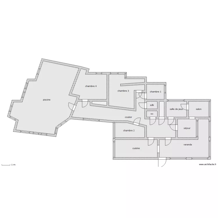 munier villa. Plan de 