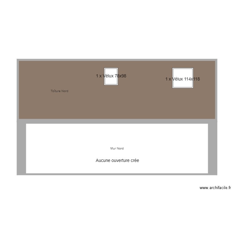 Petit Pont Plan de coupe Nord. Plan de 0 pièce et 0 m2