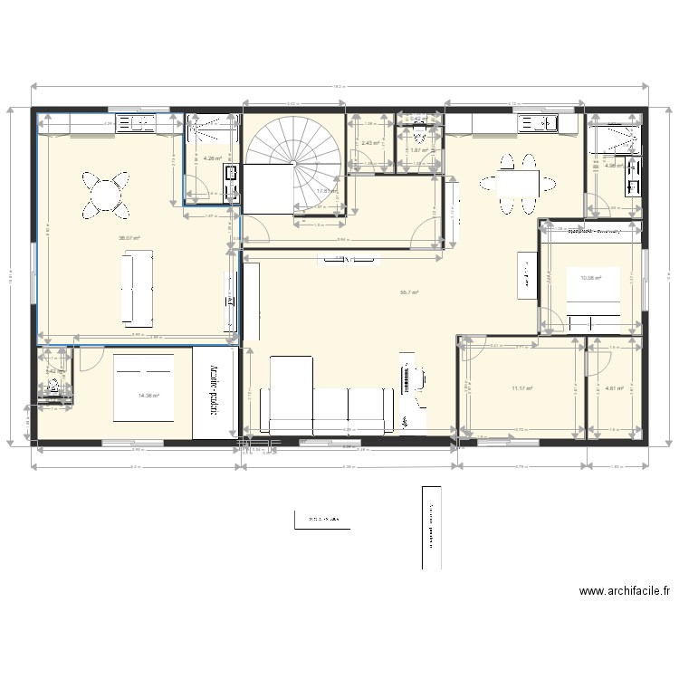 ENTREPOT appartement et T1. Plan de 0 pièce et 0 m2