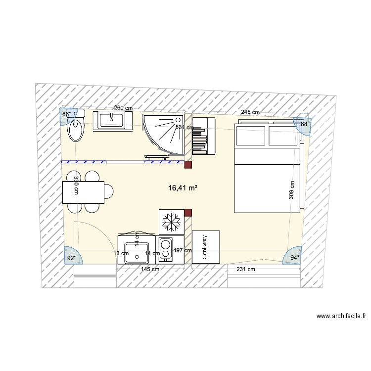 Meaulne Petite Maison. Plan de 0 pièce et 0 m2