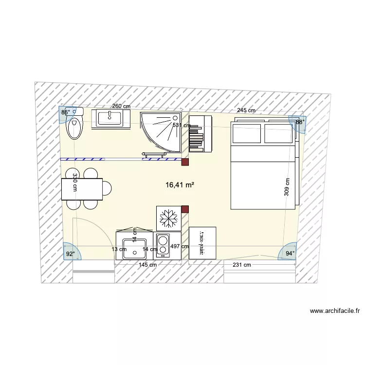 Meaulne Petite Maison. Plan de Meaulne Petite Maison. Plan de