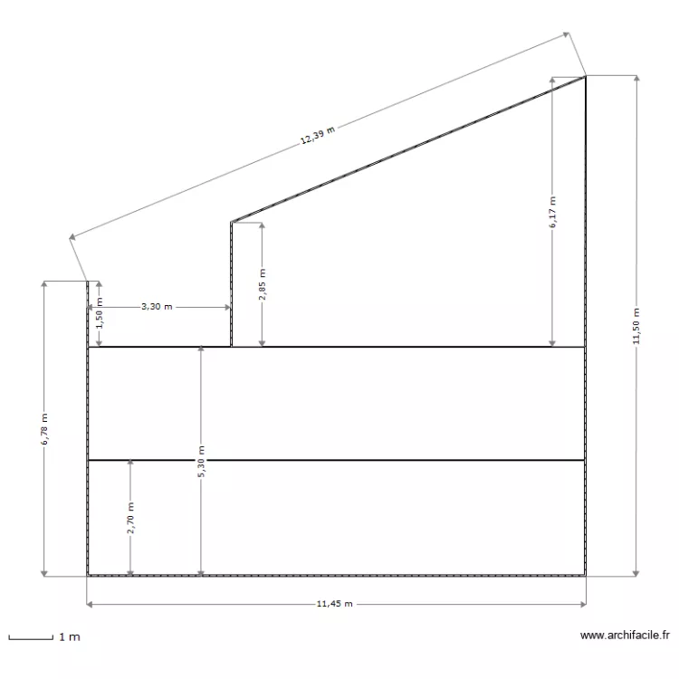 COUPE APRES TRAVAUX. Plan de COUPE APRES TRAVAUX. Plan de