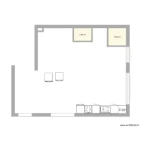 plan salon et cuisine 