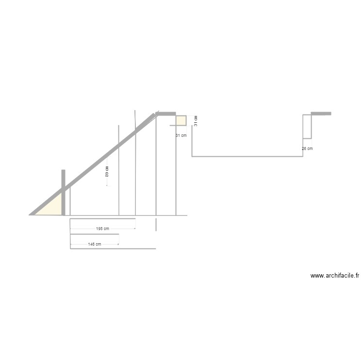 angle du toit. Plan de 0 pièce et 0 m2