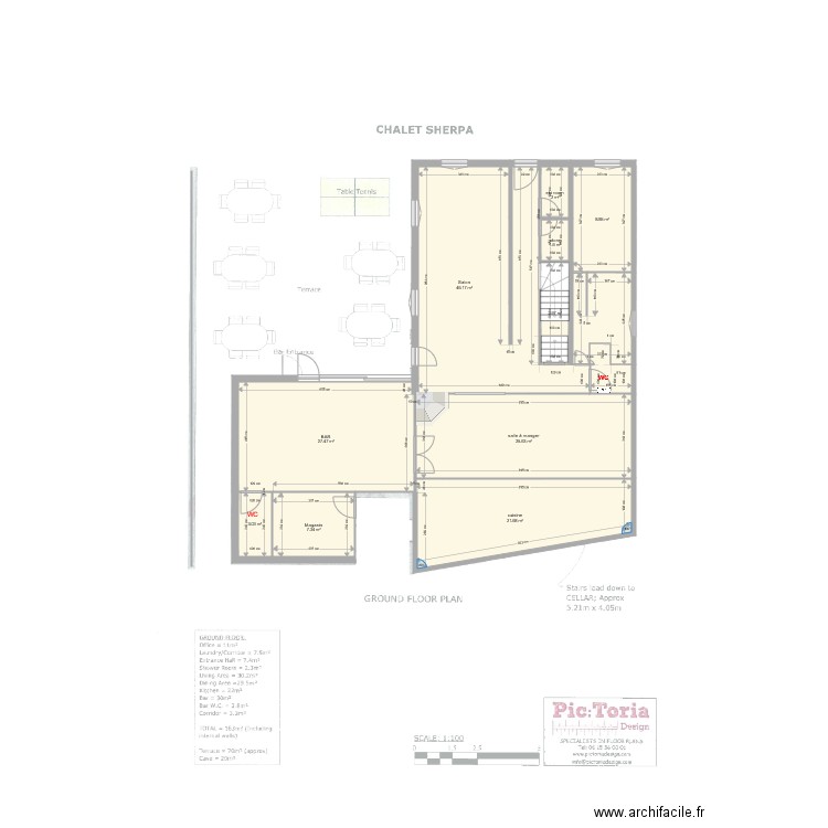 CHALET SHERPA. Plan de 0 pièce et 0 m2