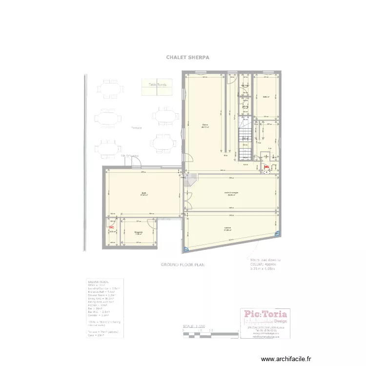CHALET SHERPA. Plan de CHALET SHERPA. Plan de