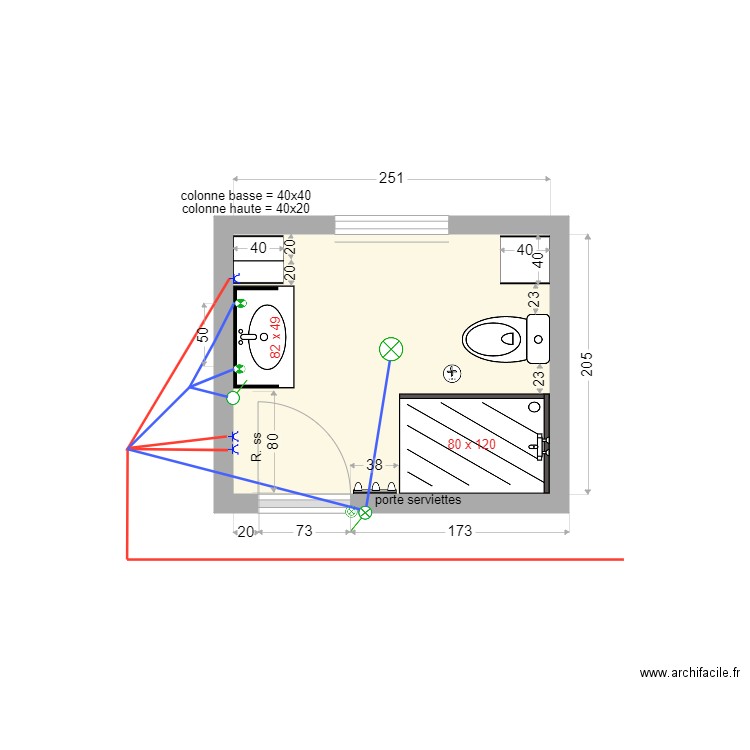 salle de bains 2022 02 06a. Plan de 0 pièce et 0 m2