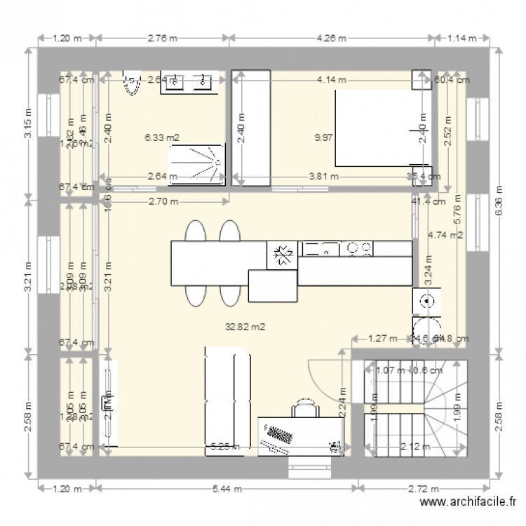 etage 3v22. Plan de 0 pièce et 0 m2