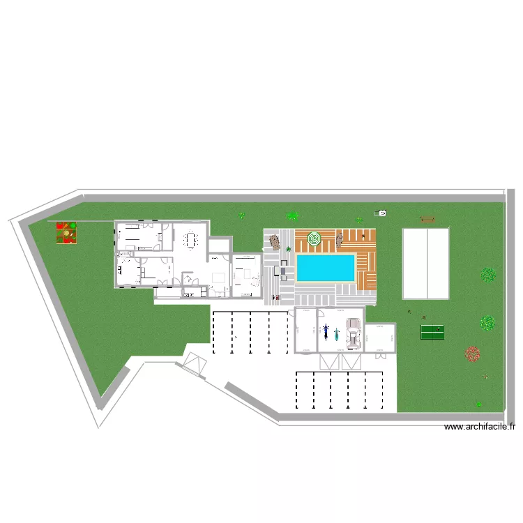 nouveau projet avec exterieur 6666. Plan de nouveau projet avec exterieur 6666. Plan de
