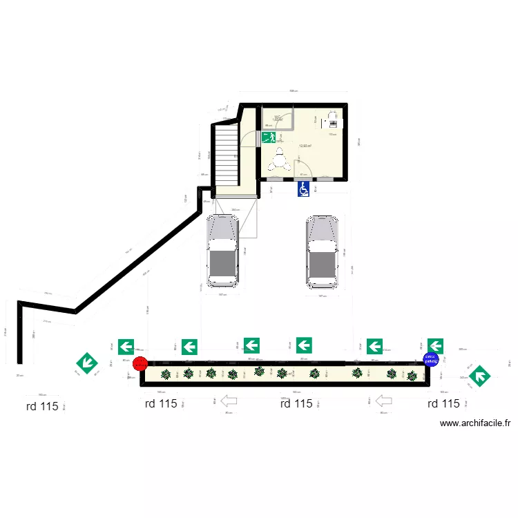 plan mass 114rt damelie. Plan de 