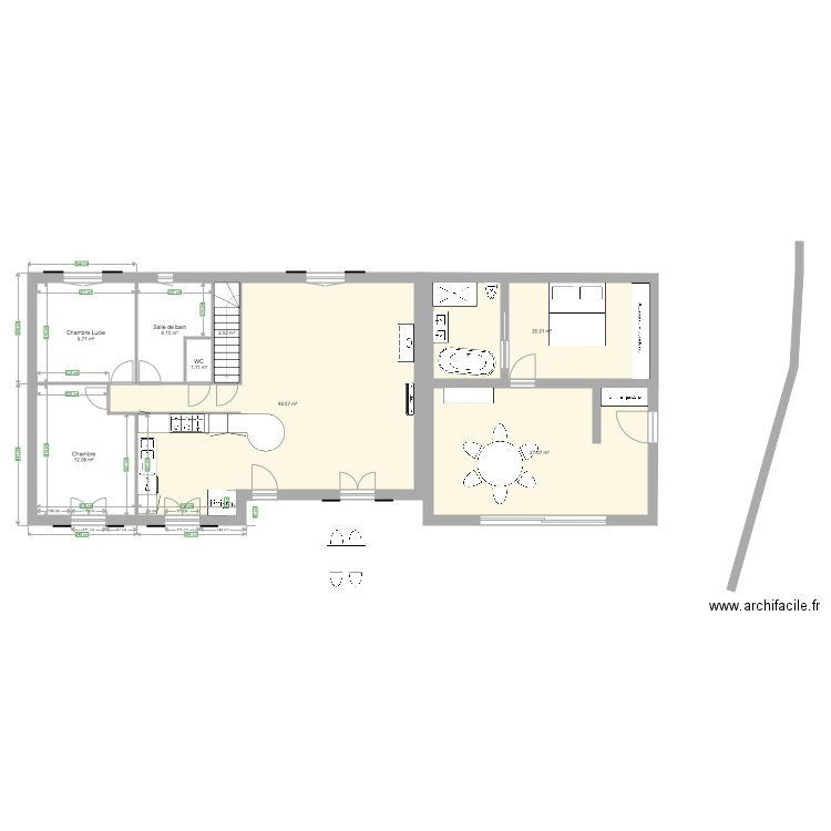 MaiZon Extension. Plan de 0 pièce et 0 m2