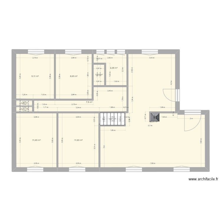 Bailly. Plan de 0 pièce et 0 m2