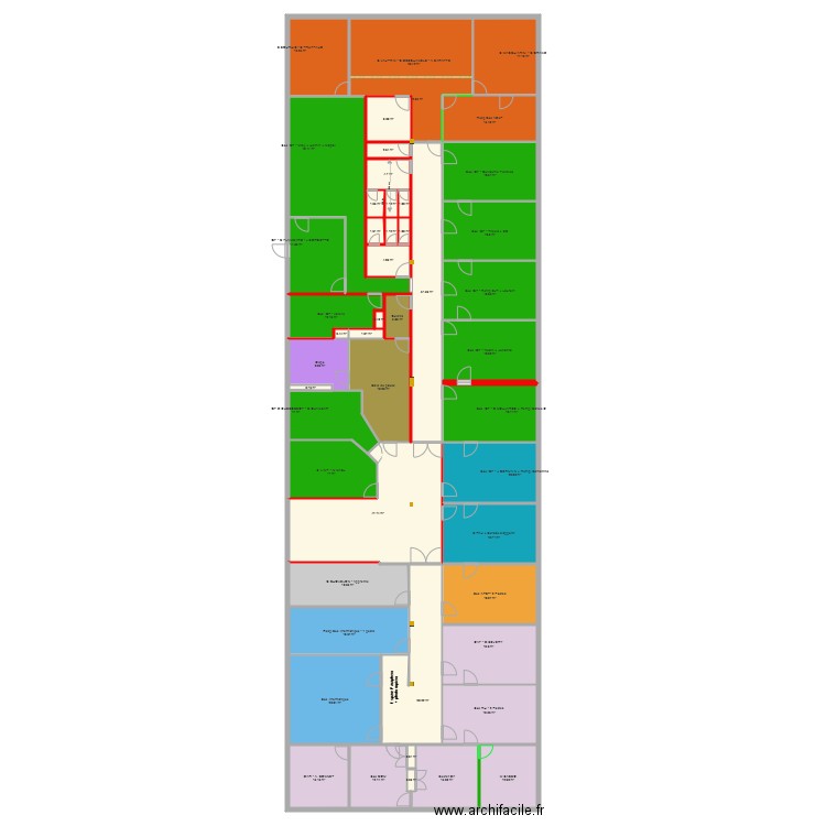 DR Etage Bat A V9. Plan de 0 pièce et 0 m2