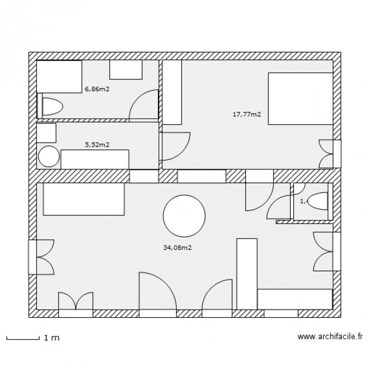 GILBERT VILLA (après). Plan de 0 pièce et 0 m2