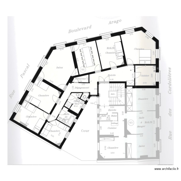 Arago 31 base. Plan de 0 pièce et 0 m2