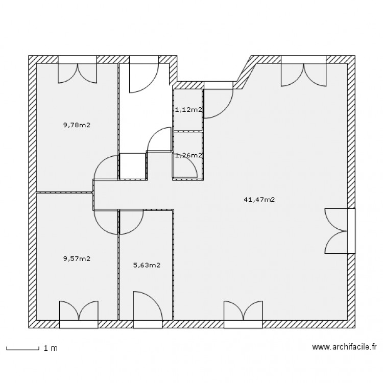 m vasselin. Plan de 0 pièce et 0 m2