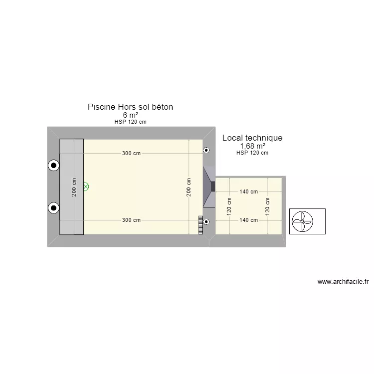 Piscine Guillot 2. Plan de 