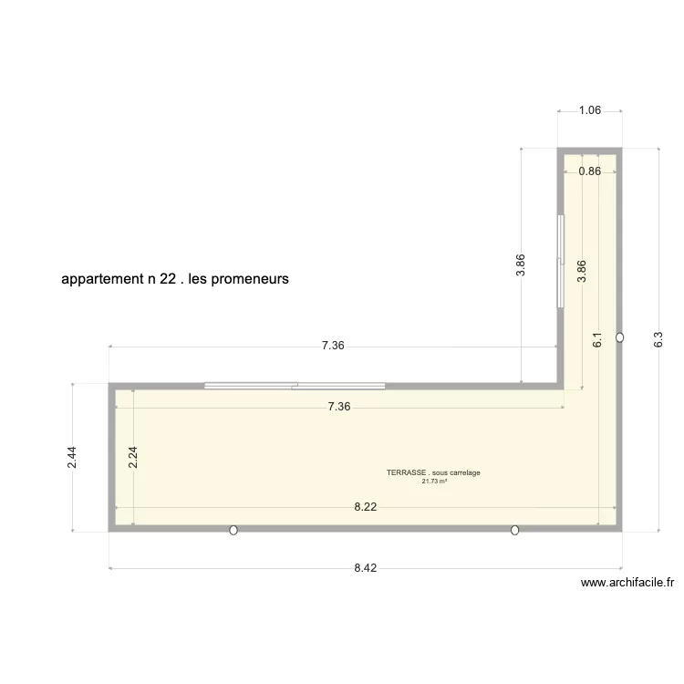 residence les promeneurs appart 22. Plan de 
