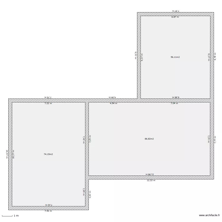 mur gros oeuvre. Plan de 
