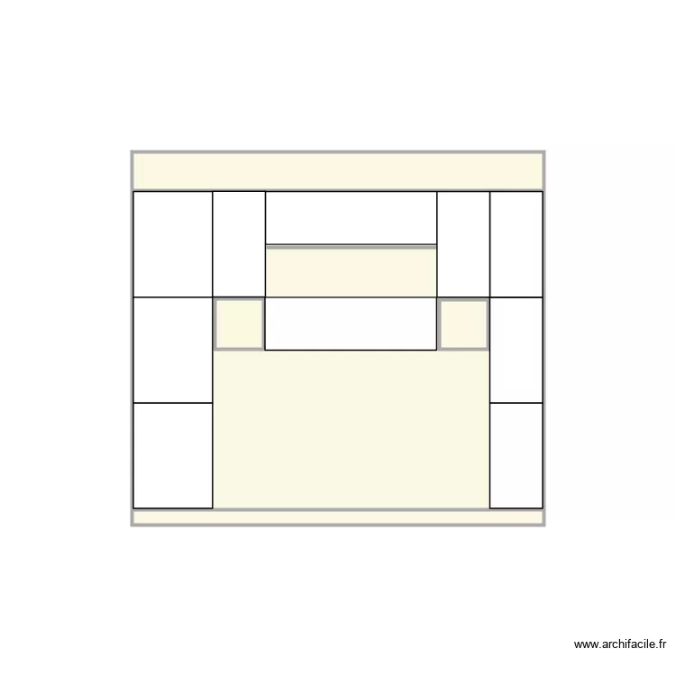 MEUBLE IDIVOUI B1. Plan de 