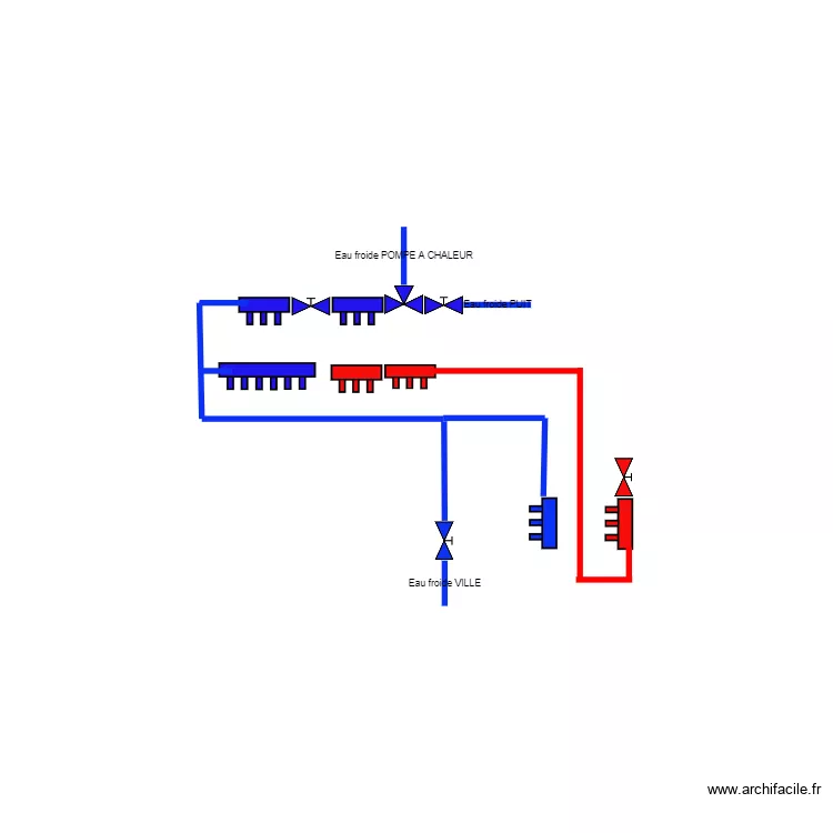 plomberie. Plan de plomberie. Plan de