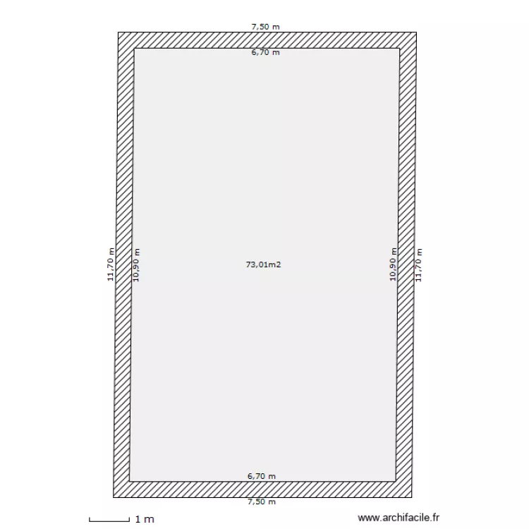 1er etage. Plan de 
