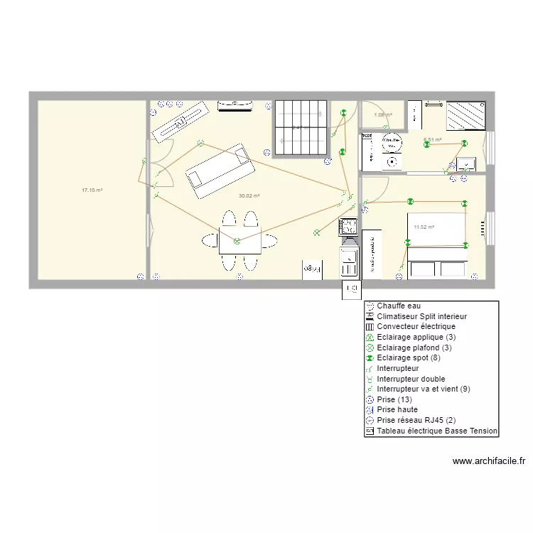 PUYLAURENS ETAGE. Plan de 