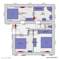 fleury etage meubl&eacute;