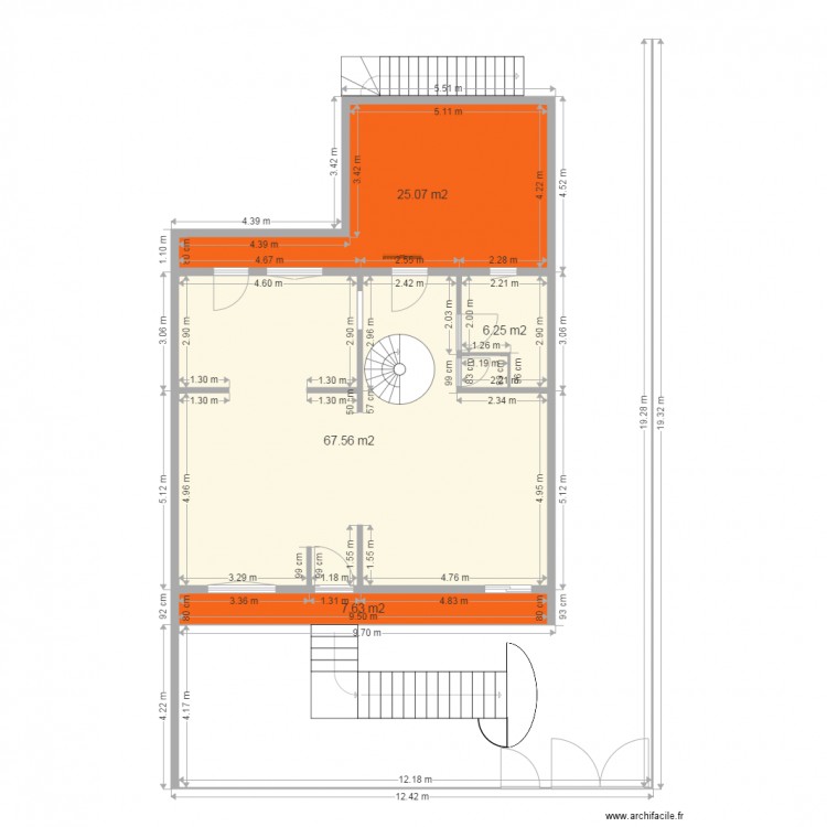 Plan. Plan de 0 pièce et 0 m2