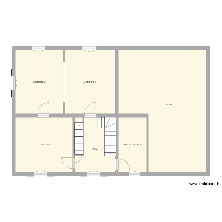 Croquis BLAISE Etage. Plan de 0 pièce et 0 m2