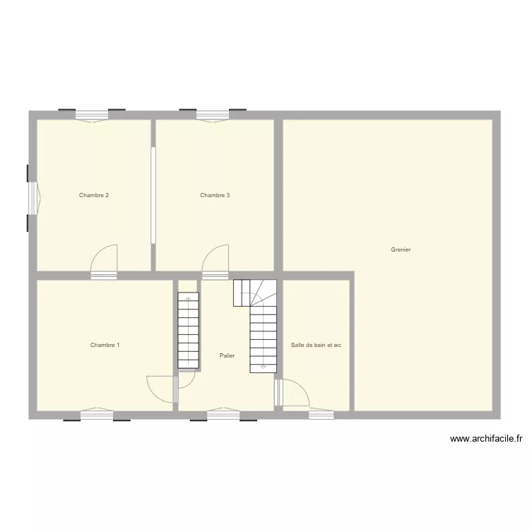 Croquis BLAISE Etage. Plan de 
