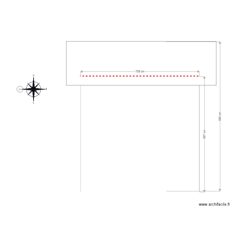 Mams Façade Ouest. Plan de 0 pièce et 0 m2