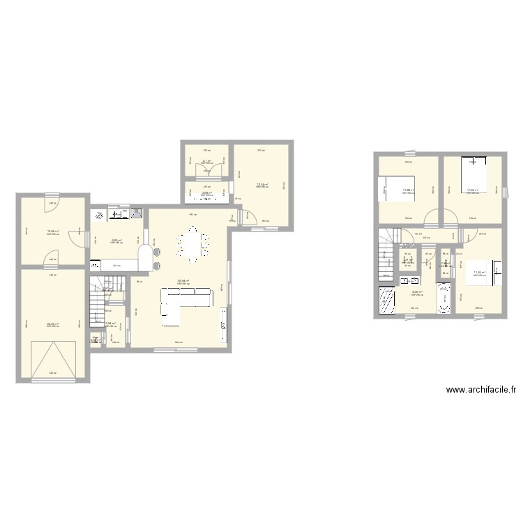 maison 1. Plan de 0 pièce et 0 m2